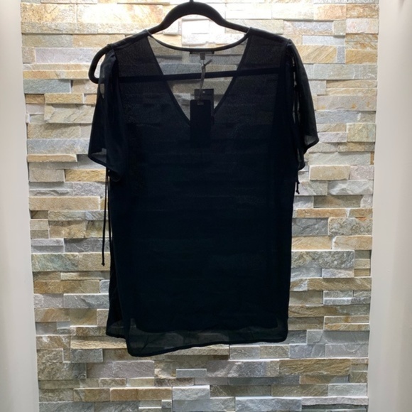 Pleione V-Neck Tie Sleeve Tee - Picture 7 of 8